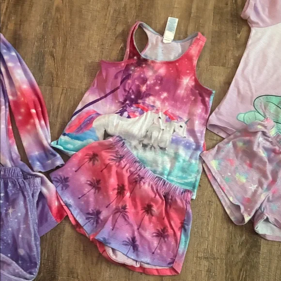 Wonder Nation Kids Unicorn and Mermaid Matching Sets - Purple and Pink - Picture 4 of 11